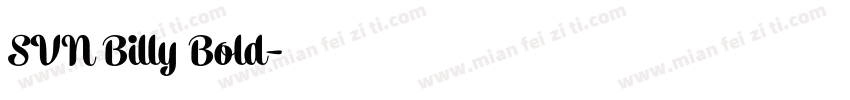 SVN Billy Bold字体转换